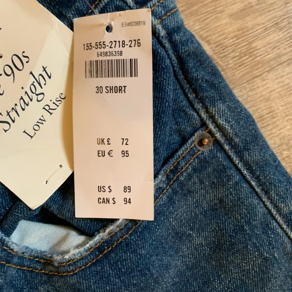 Abercrombie 90’s Straight Low Rise NWT 10/30 - Picture 2 of 4